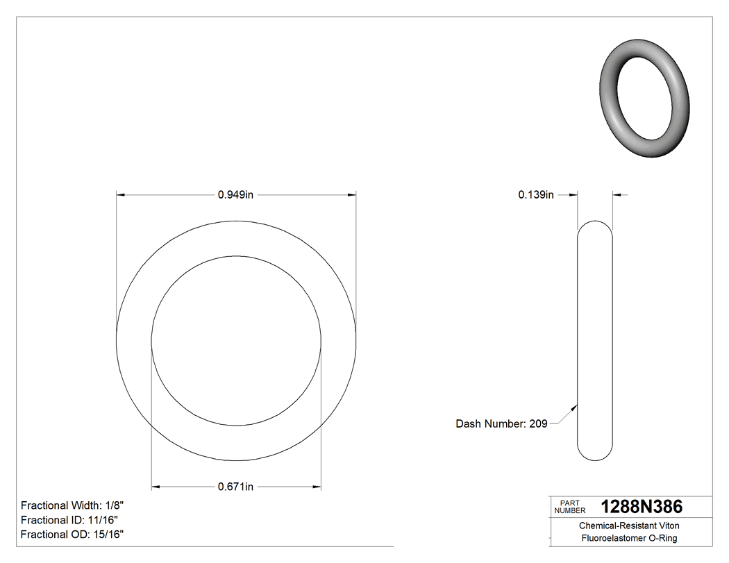 Technical drawing - 1288N386